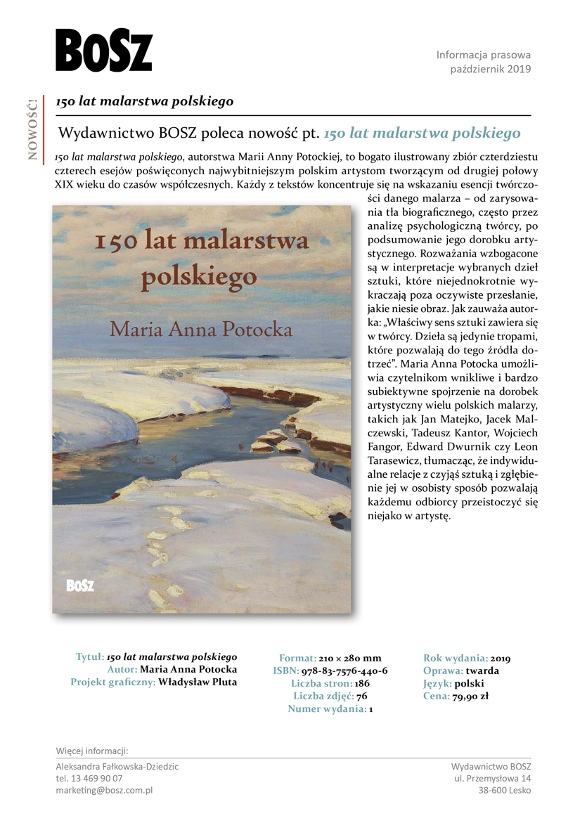 150 lat malarstwa polskiego - nowy album wydawnictwa BOSZ