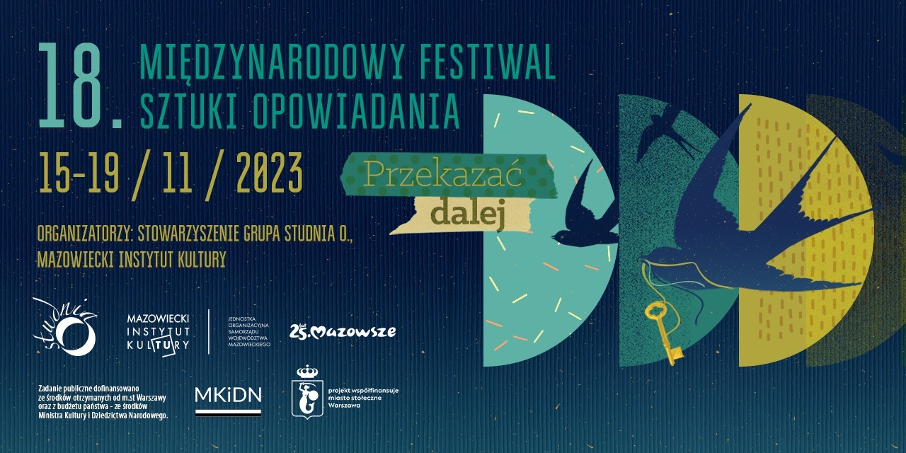 18. Międzynarodowy Festiwal Sztuki Opowiadania! 15-19 listopada