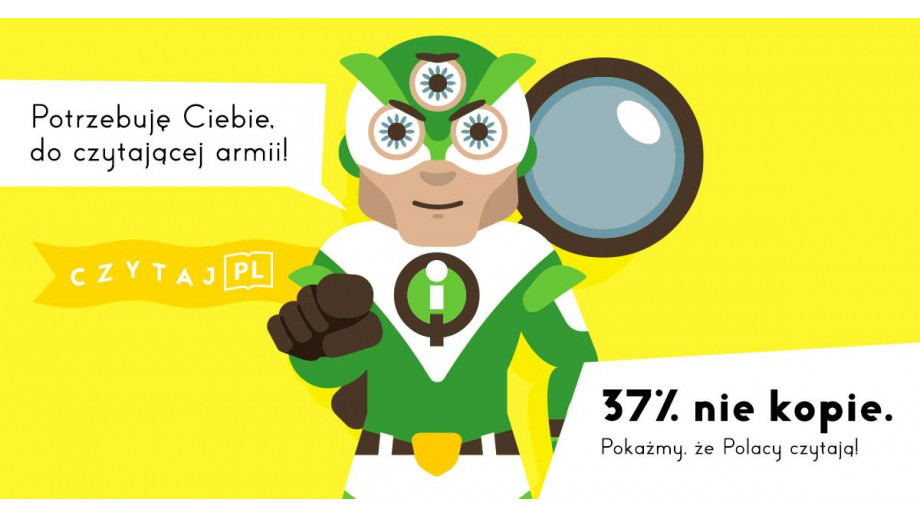 37% nie kopie. Pokażmy, że Polacy czytają! Czytaj PL!