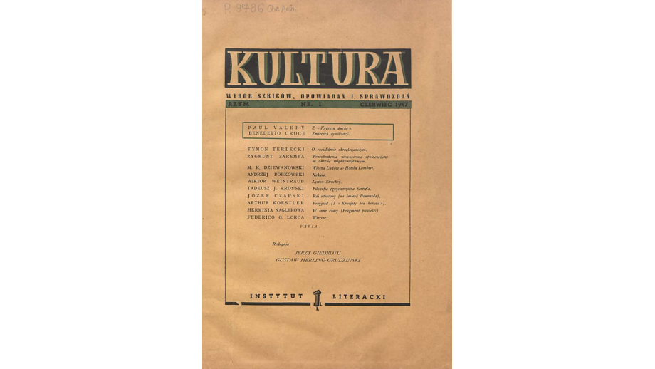 75 lat temu ukazał się pierwszy numer „Kultury” pod redakcją Jerzego Giedroycia
