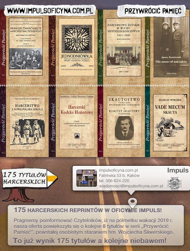 8 nowych reprintów harcerskich poleca Oficyna Impuls