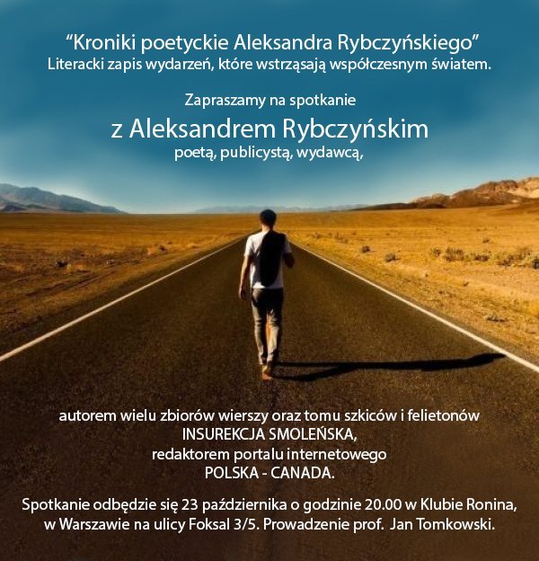 “Kroniki poetyckie Aleksandra Rybczyńskiego”,