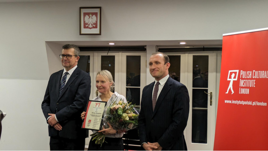 Anna Zaranko odebrała Found in Translation Award 2023