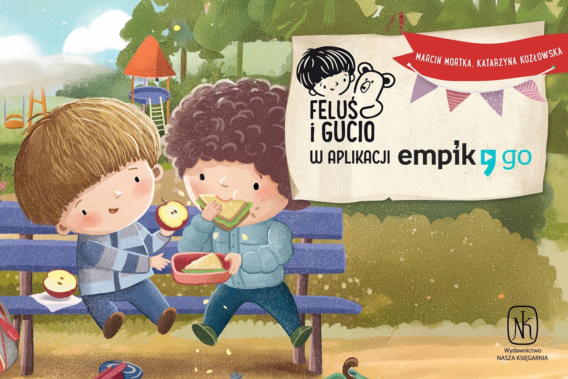 Audiobooki „Feluś i Gucio” na wyłączność w aplikacji Empik Go – nowa współpraca z wydawnictwem Nasza Księgarnia