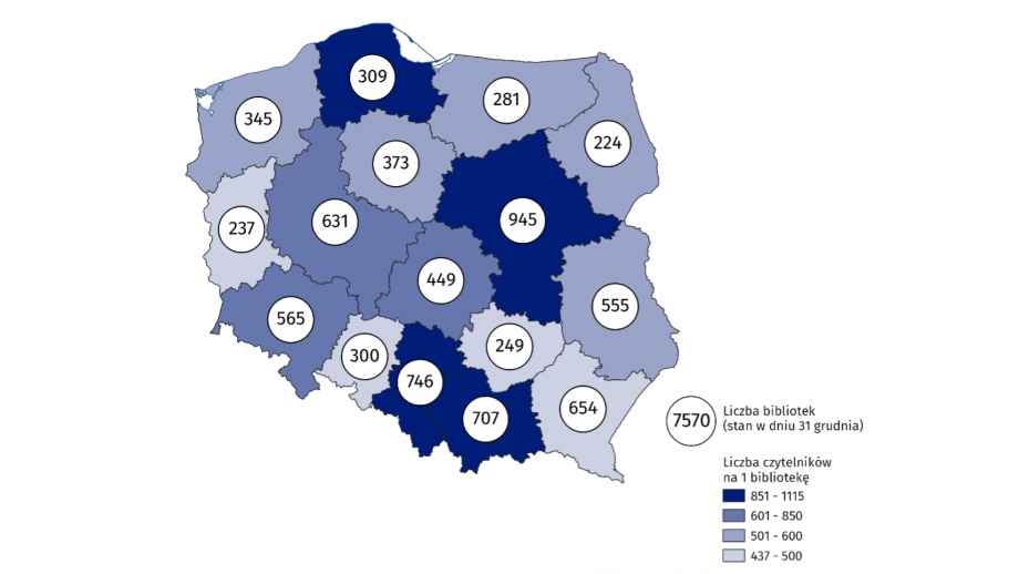 Biblioteki publiczne w 2023 roku – najnowszy raport GUS