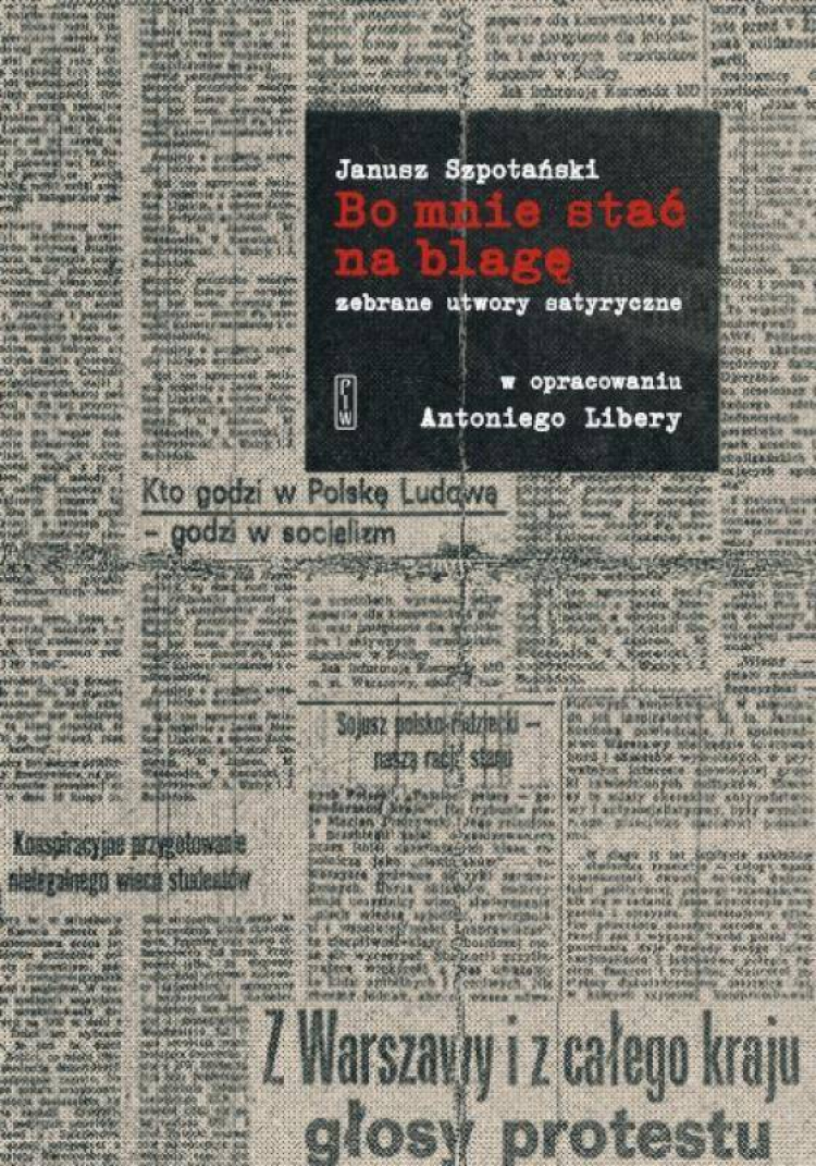Bo mnie stać na blagę” – zebrane utwory satyryczne Szpotańskiego w księgarni od piątku