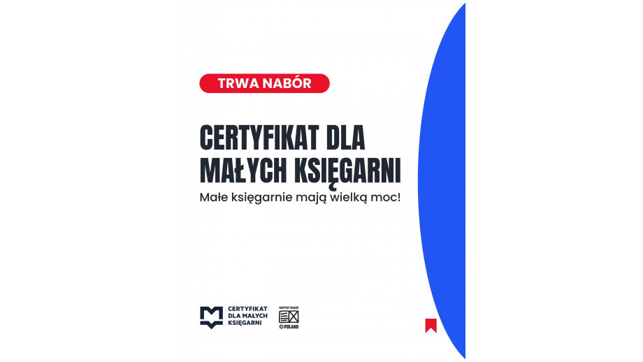 Certyfikat dla małych księgarni 2025-2026 – ostatni dzień naboru