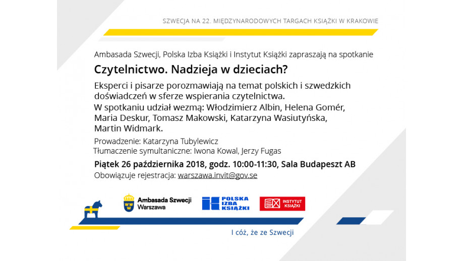 Międzynarodowe Targi Książki, "Czytelnictwo. Nadzieja w dzieciach