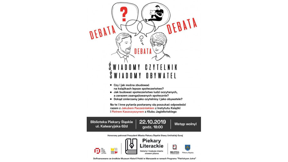 Debata „Świadomy czytelnik – świadomy obywatel” w Piekarach Śląskich