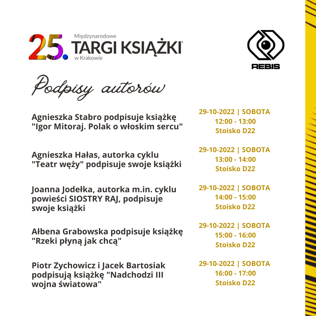 Dom Wydawniczy REBIS zaprasza na Targi Książki w Krakowie