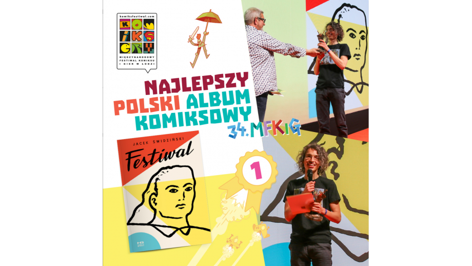 "Festiwal” Jacka Świdzińskiego najlepszym polskim komiksem roku