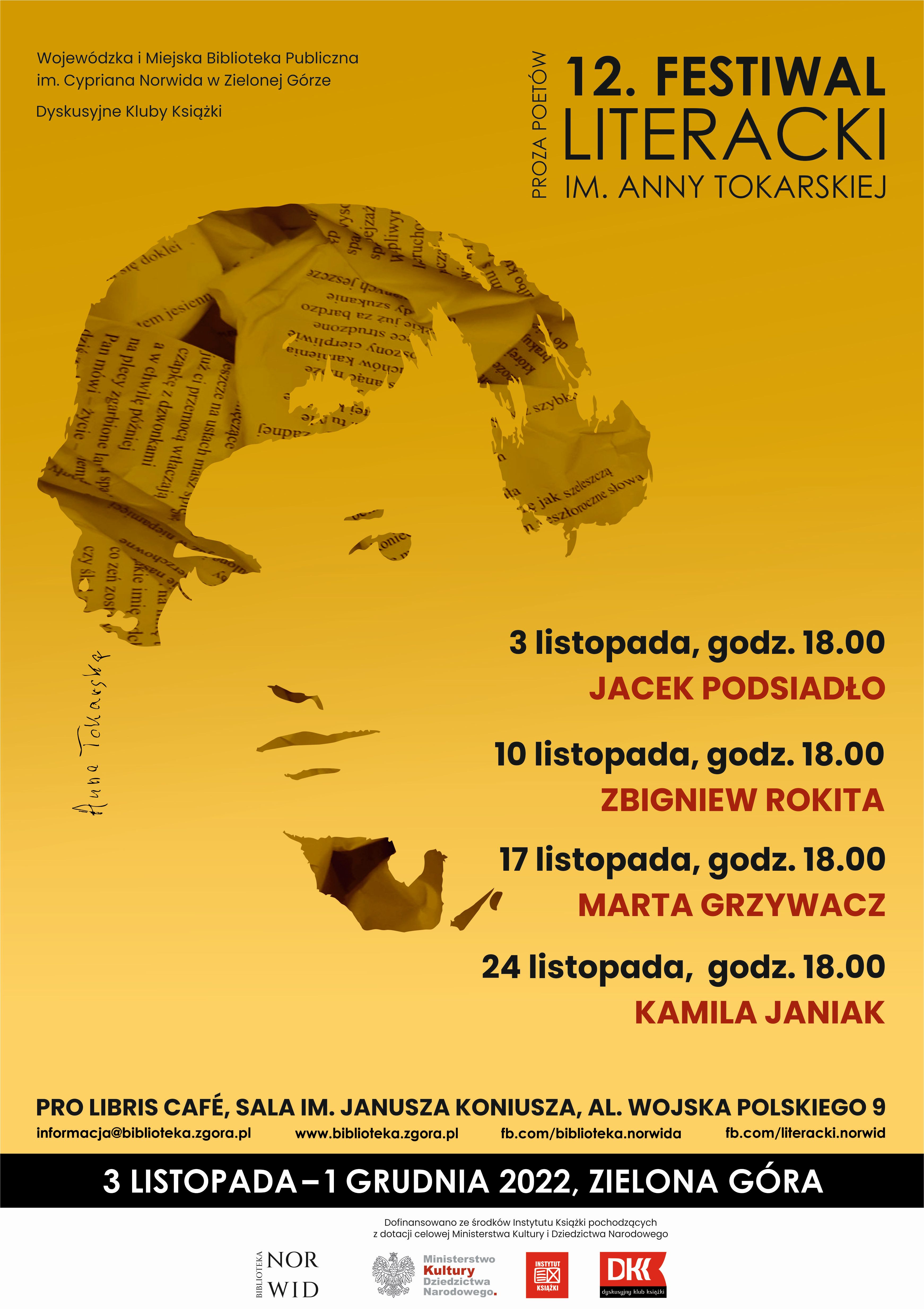 Festiwal Literacki im. Anny Tokarskiej "Proza Poetów" w Zielonej Górze