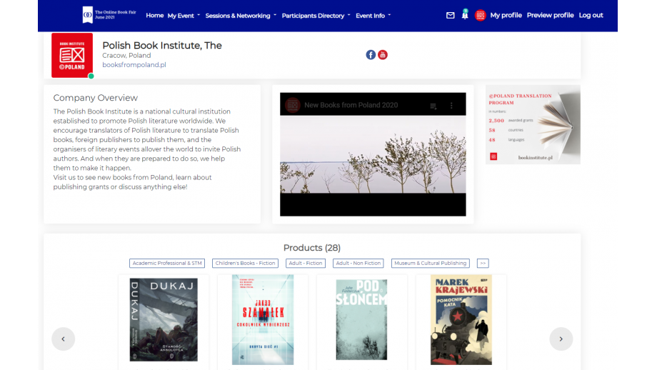 Instytut Książki na londyńskim The Online Book Fair 