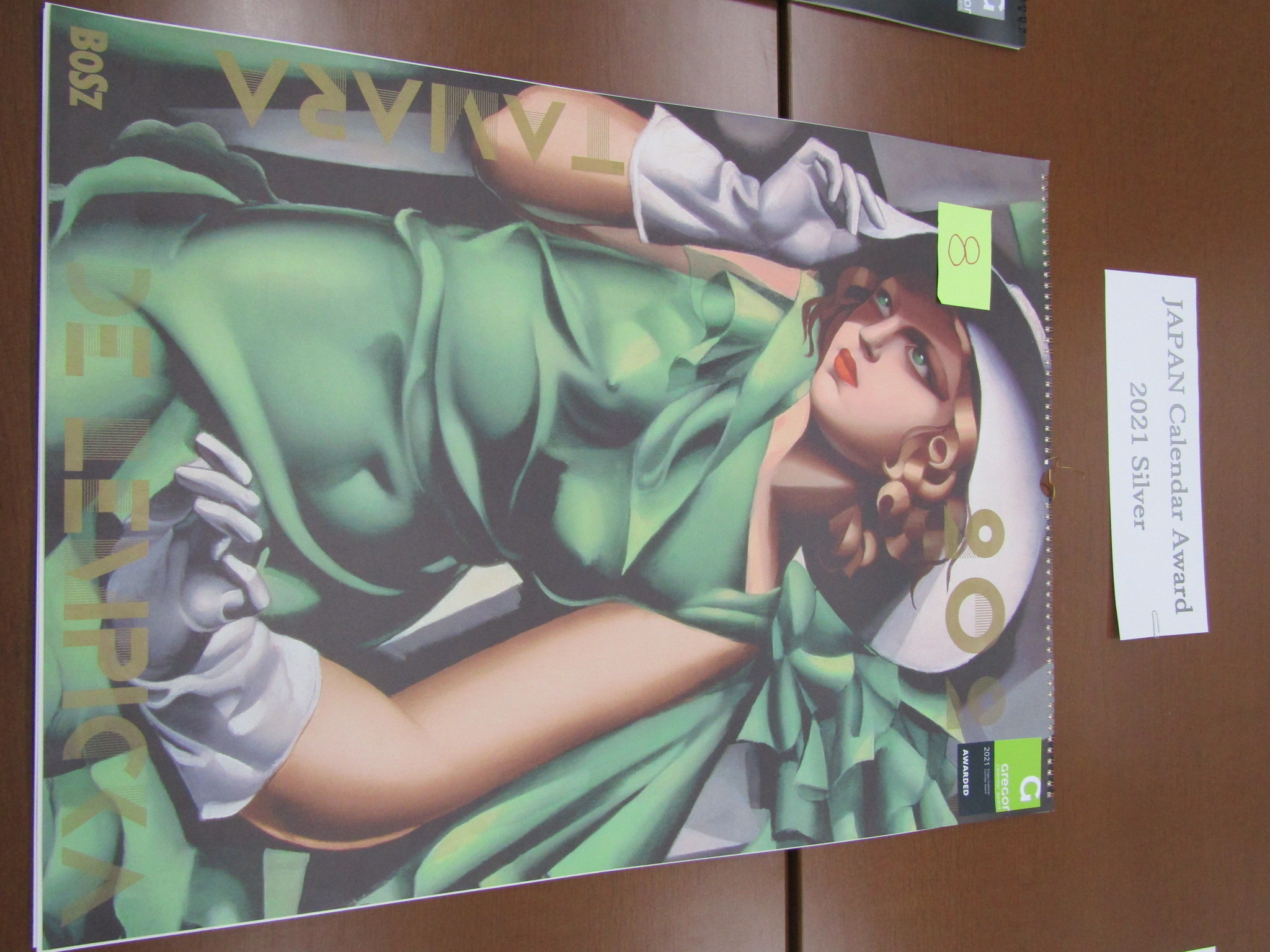 Kalendarz Tamara de Lempicka  2021 nagrodzony - Japan Calendar Award 2021