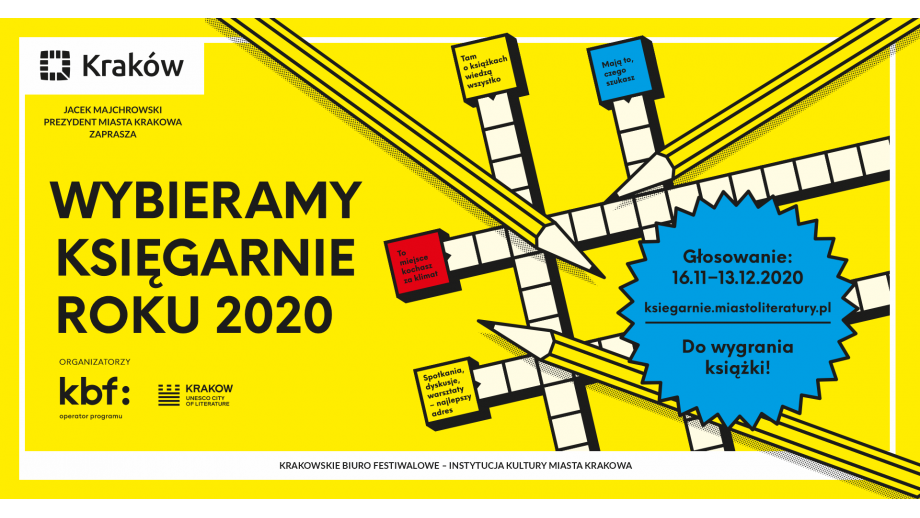 Kraków wybiera Księgarnie Roku 2020