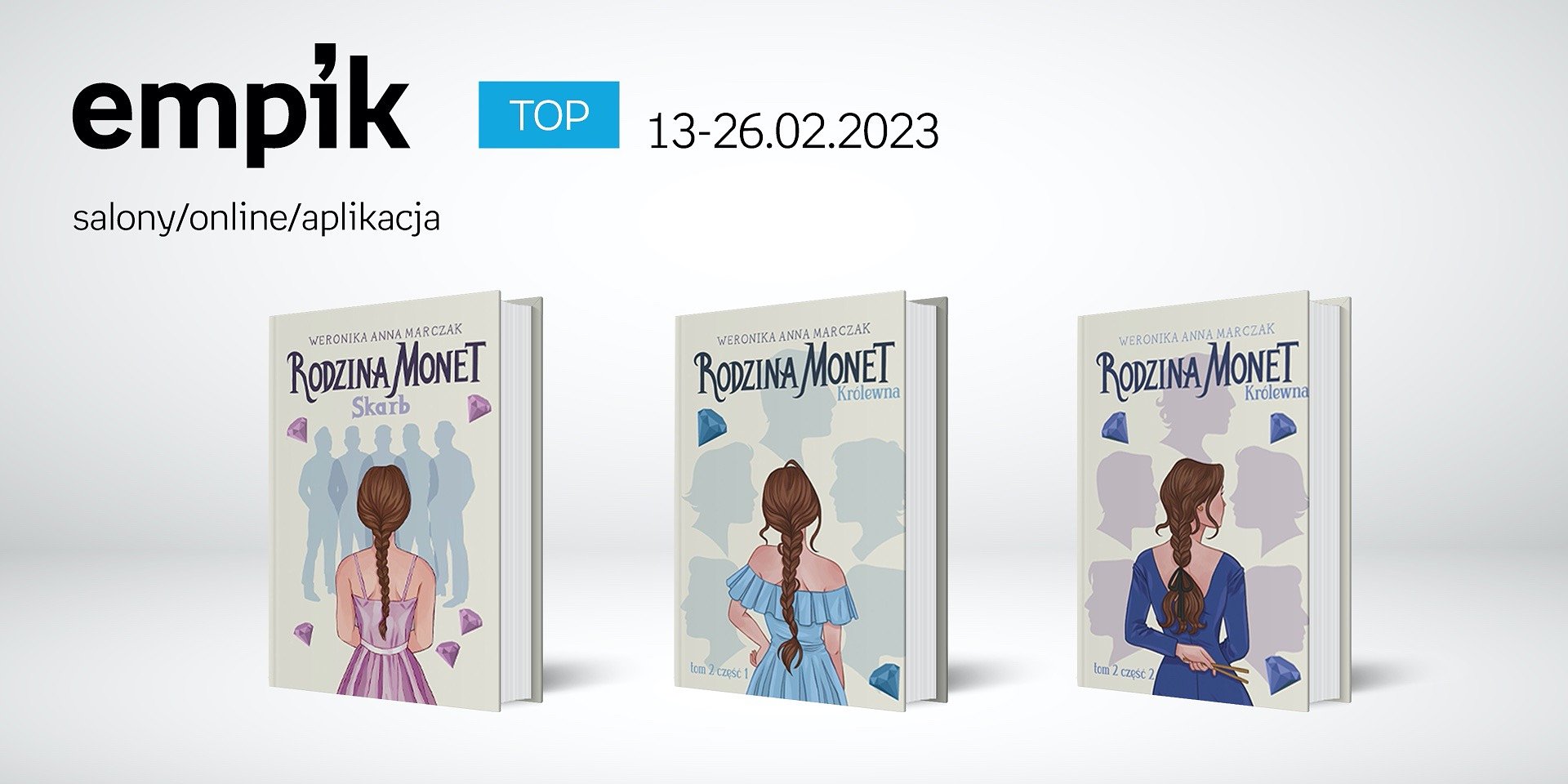 Książkowe listy bestsellerów w Empiku za okres od 3 lipca do 15 lipca 2023 r.