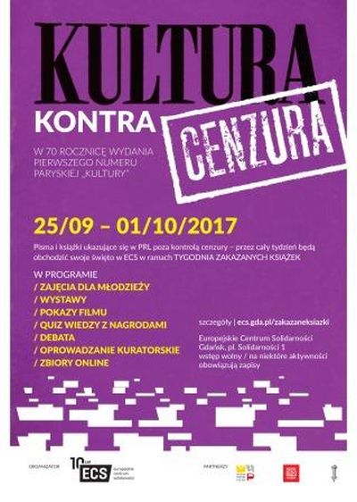Tydzień Zakazanych Książek  25/09 – 01/10/2017