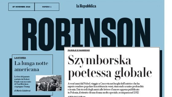 "La Repubblica″ o Szymborskiej