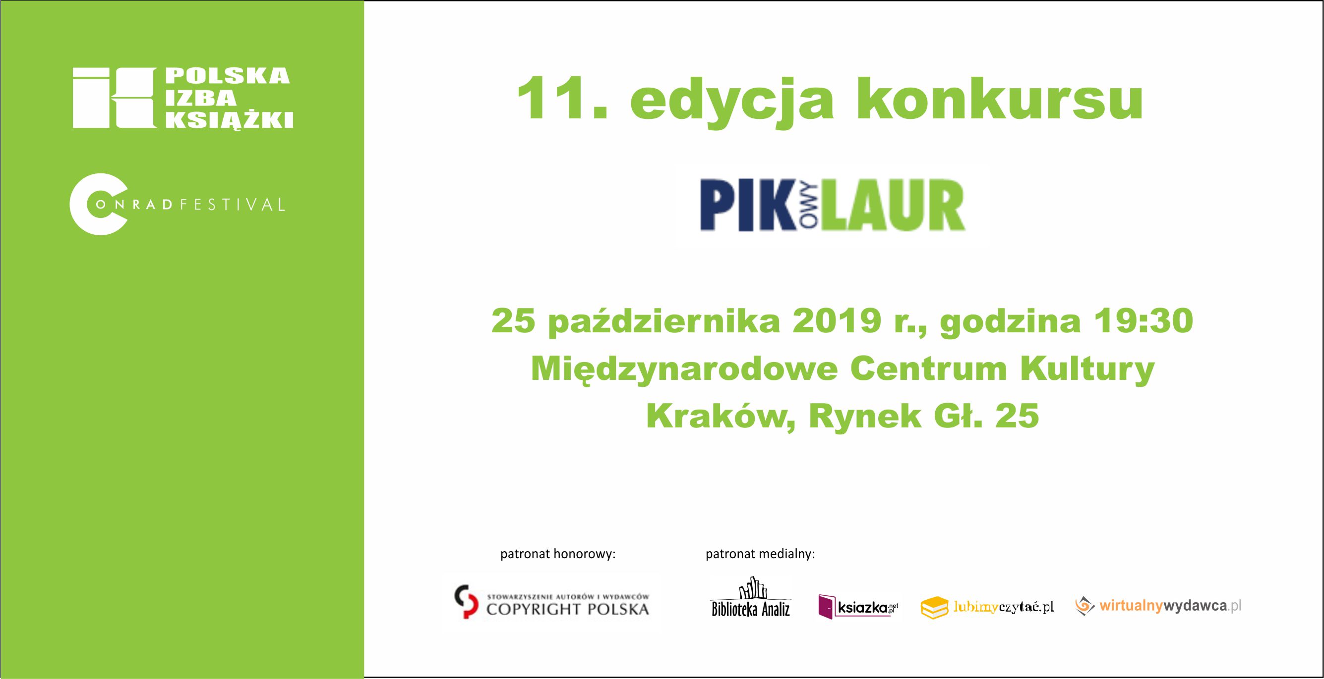 Laureaci 11. edycji konkursu PIK-owy Laur