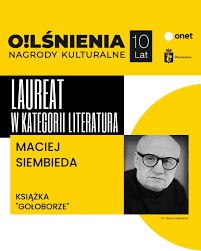 Mlaciej Siembida laureat nagrody kulturalnej Olśnienia