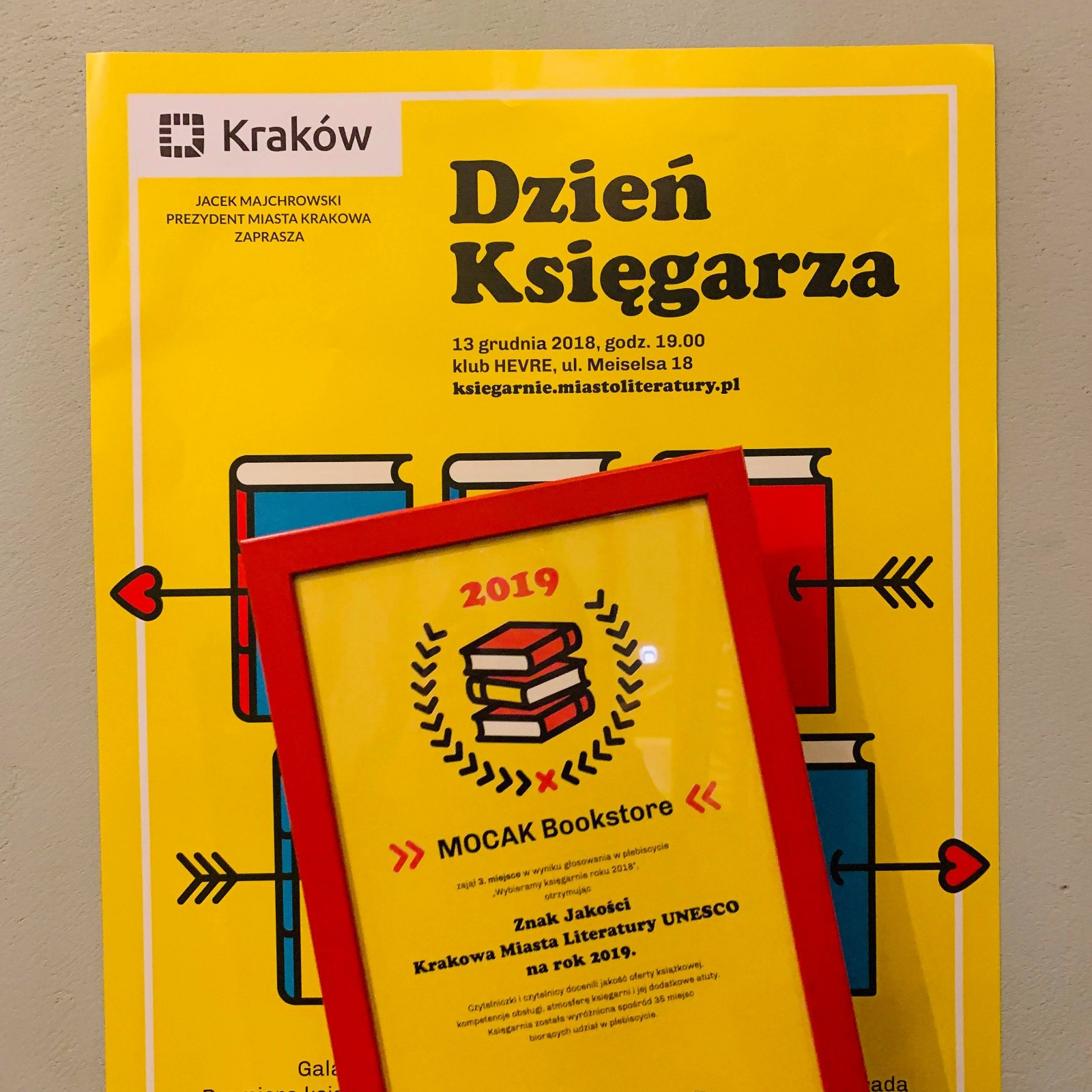 MOCAK Bookstore wyróżniony w konkursie na Księgarnię Roku 