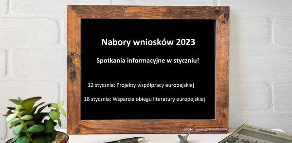 Nabory 2023 - Kreatywna Europa zaprasza na spotkania informacyjne: styczeń