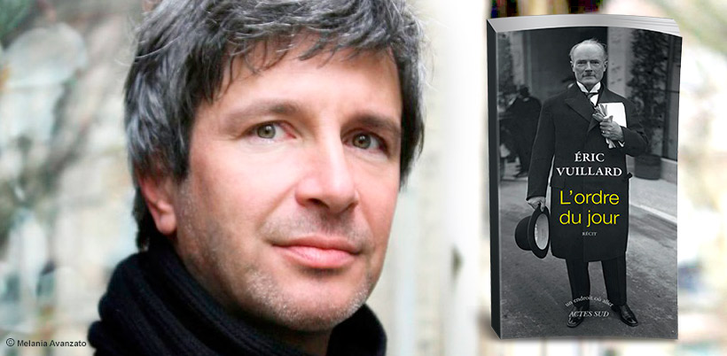 Nagroda Goncourtów,  Éric Vuillard, "L'ordre du jour, ("Porządek dnia")
