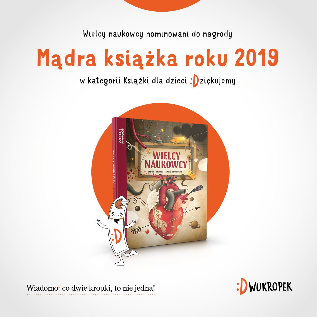 Nominacja do Mądrej Książki dla "Wielkich naukowców"