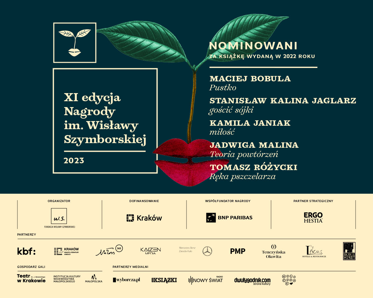 Nominacje do XI edycji Nagrody im. Wisławy Szymborskiej