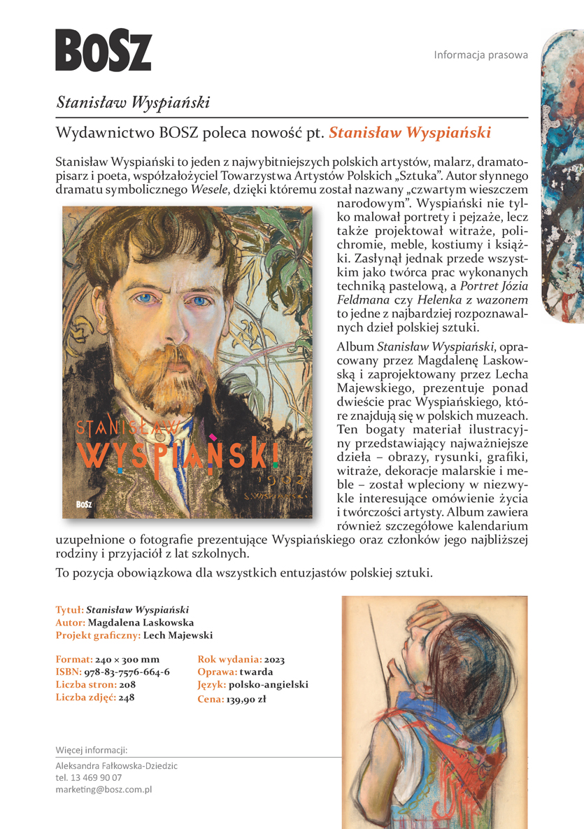 Nowy album wydawnictwa BoSz - „Stanisław Wyspiański”
