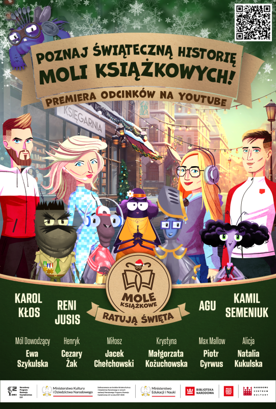 NPRCz 2.0: "Czytanie ma tylko dobre strony". Świąteczna historia moli książkowych