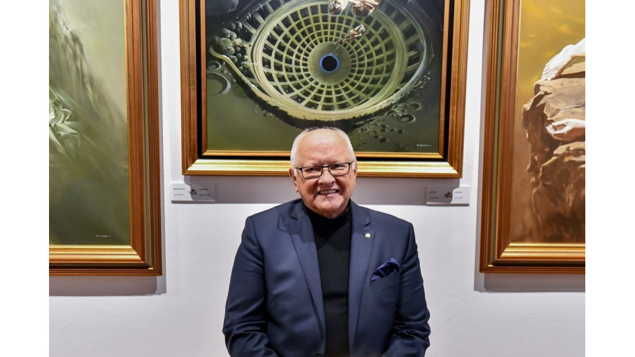 Obrazy Wojciecha Siudmaka na wystawie w Gdańsku