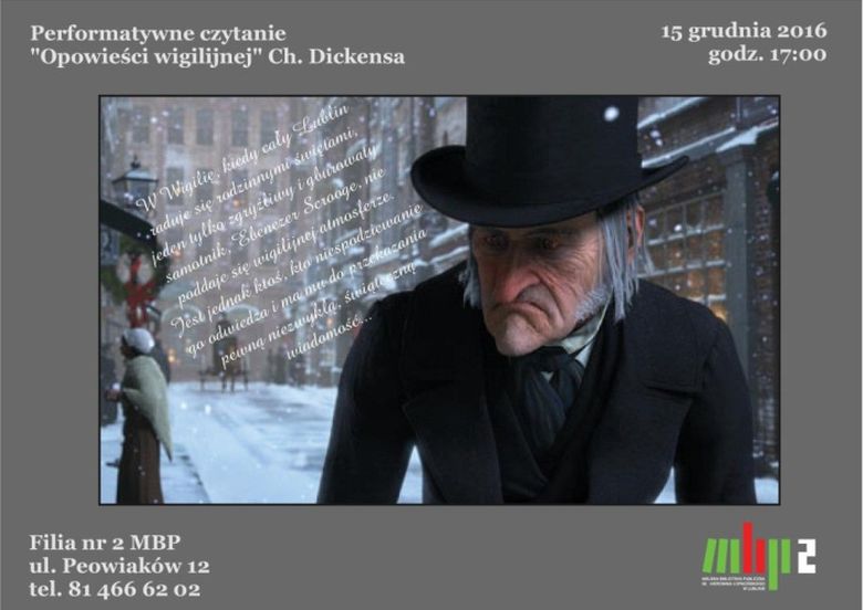 Performatywne czytanie "Opowieści Wigilijnej"