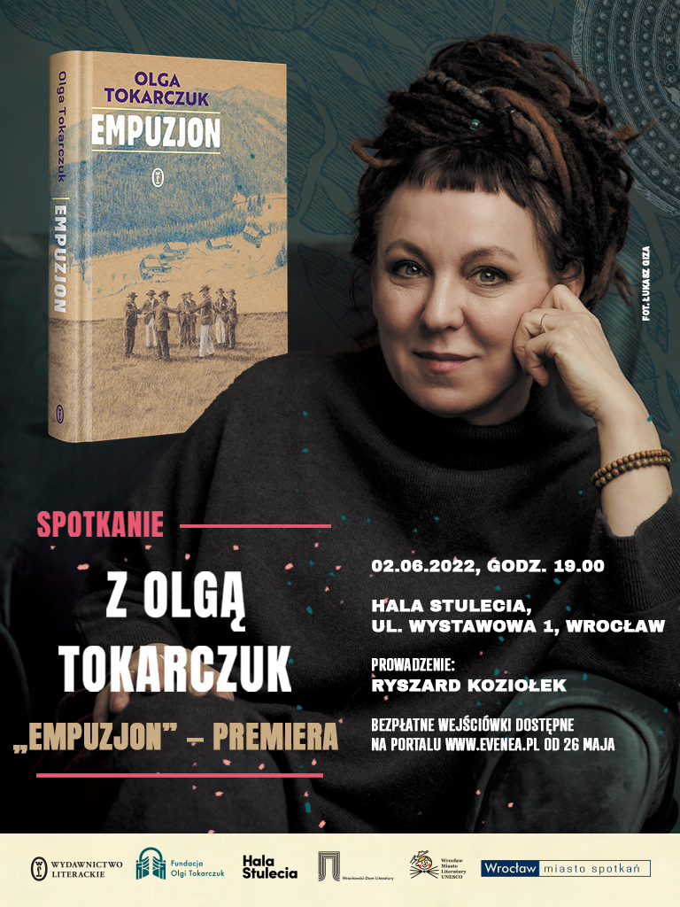 Premiera nowej powieści Olgi Tokarczuk w Hali Stulecia we Wrocławiu! 