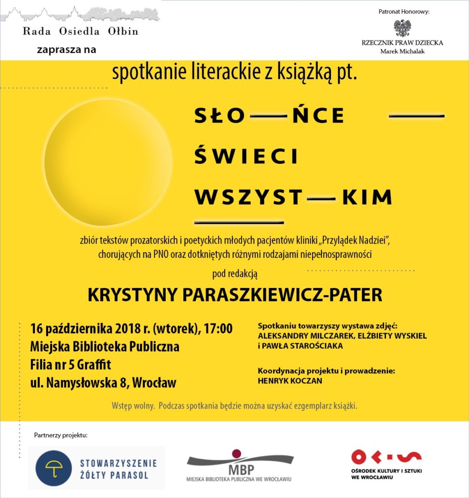  „Słońce świeci wszystkim”, redakcja: Krystyna Paraszkiewicz-Pater 