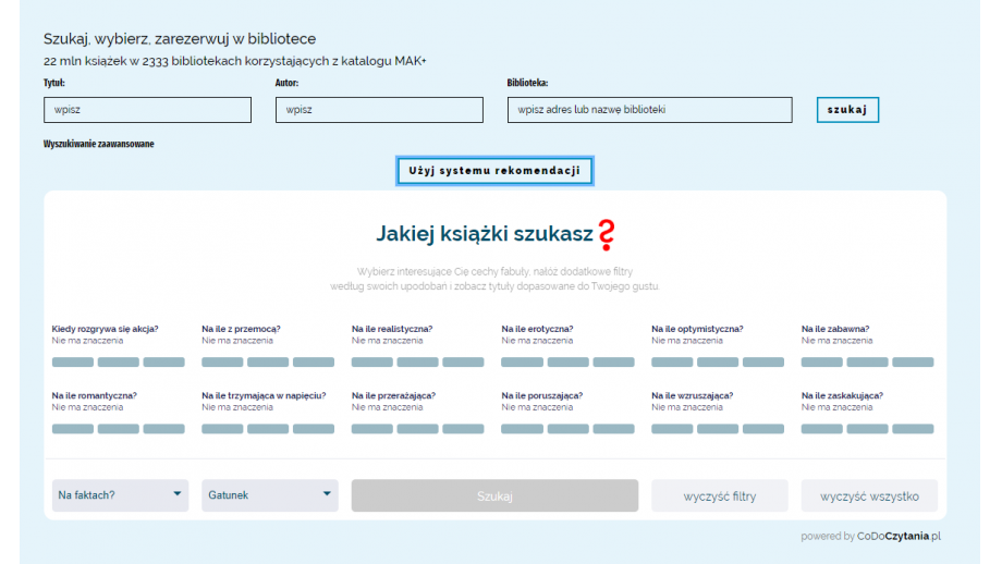 System rekomendacji na szukamksiazki.pl już działa!