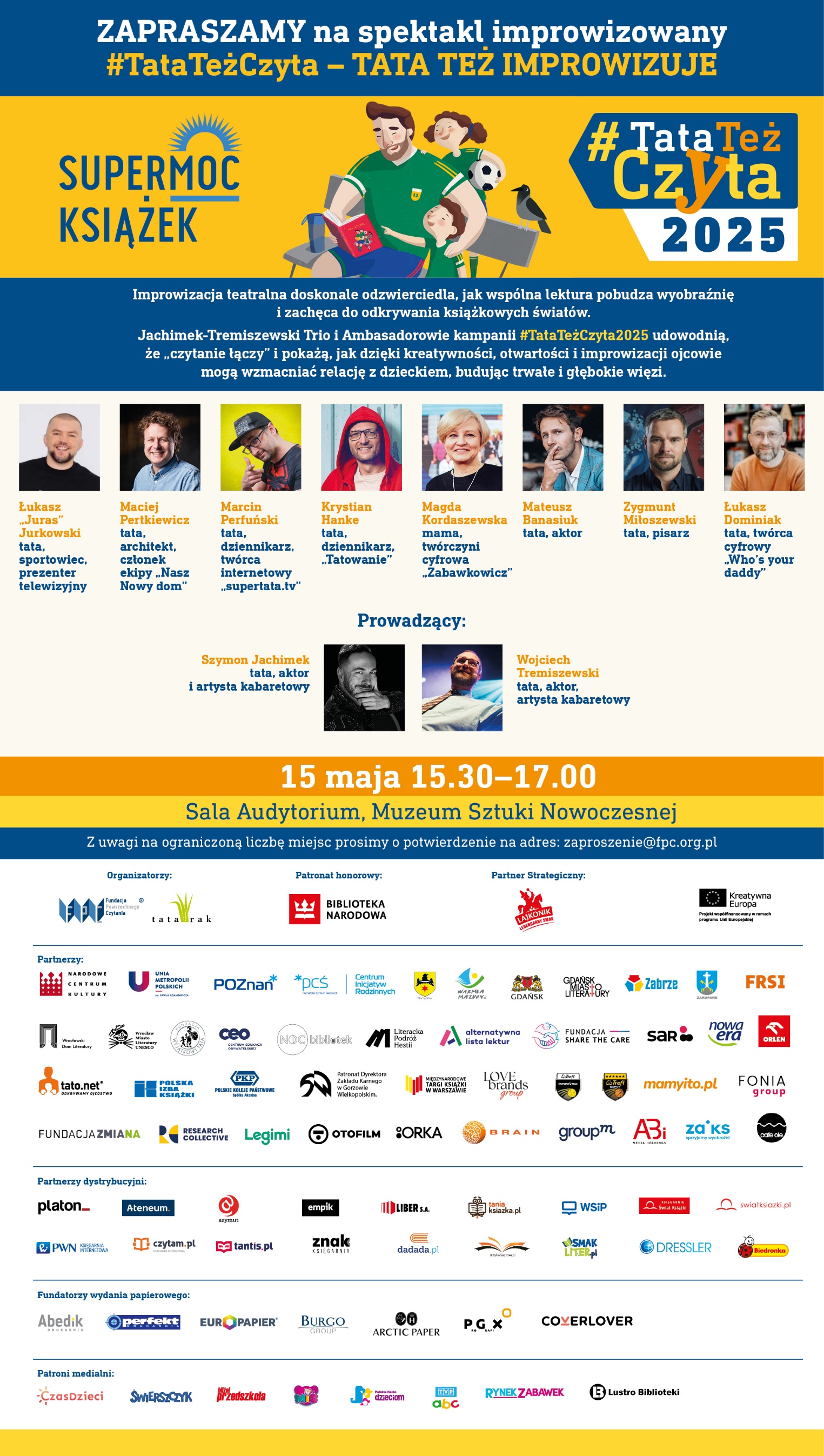 TataTeżCzyta2025 - 15 maja, Muzeum Sztuki Nowoczesnej w Warszawie