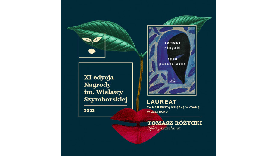 Tomasz Różycki z Nagrodą im. Wisławy Szymborskiej za tom „Ręka pszczelarza”