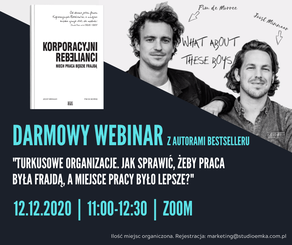 Webinar z autorami książki pt. "Korporacyjni rebelianci"