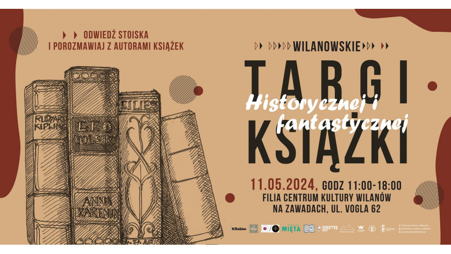 Wilanowskie Targi Książki Historycznej i Fantastycznej w maju
