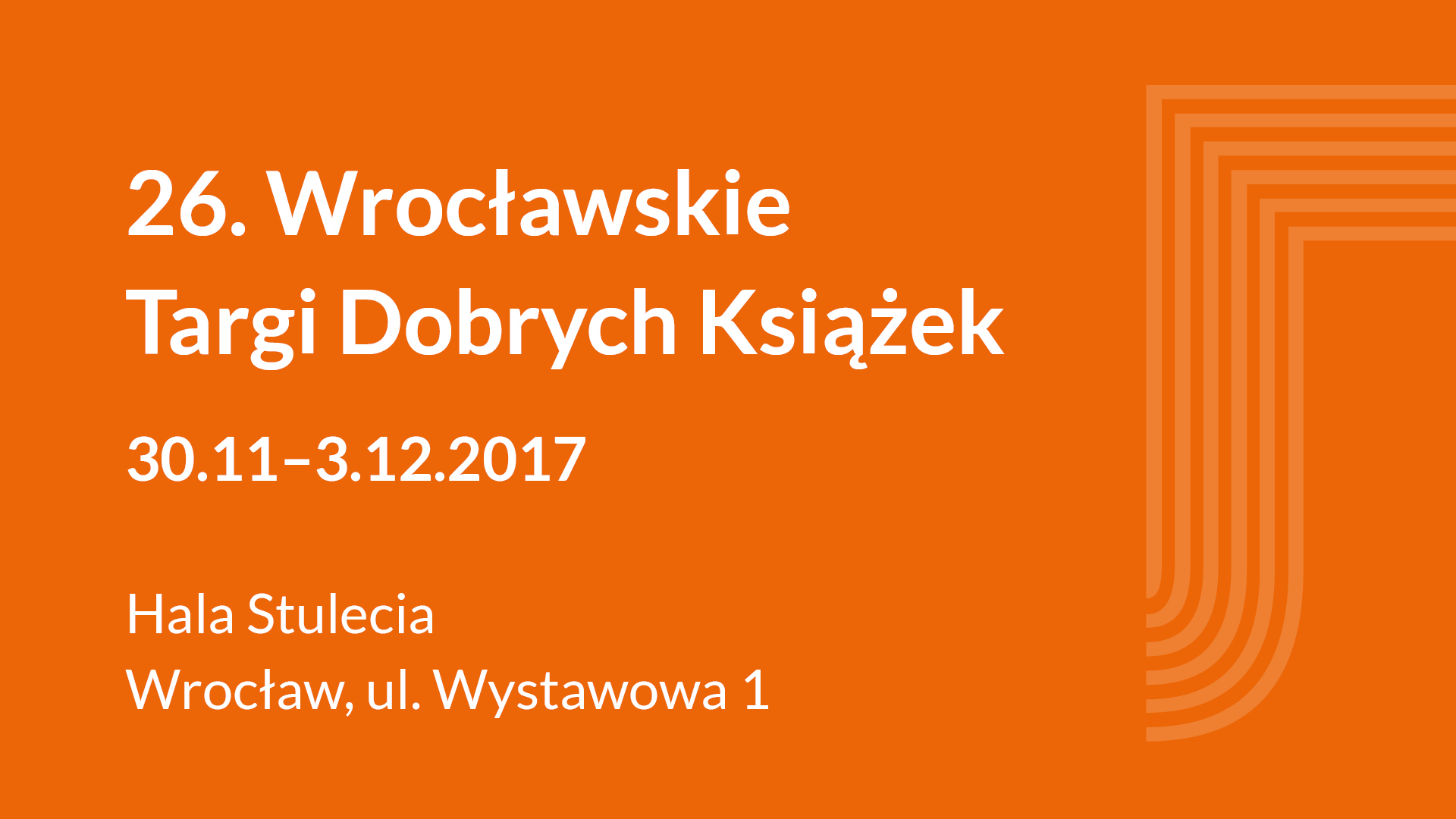  26. Wrocławskie Promocje Dobrych Książek, 