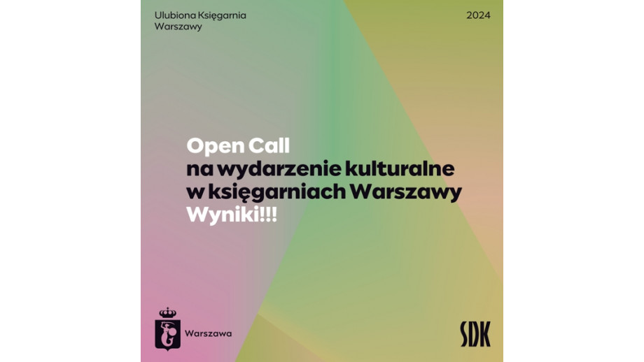 Wyniki naboru na dofinansowanie wydarzeń kulturalnych w warszawskich księgarniach