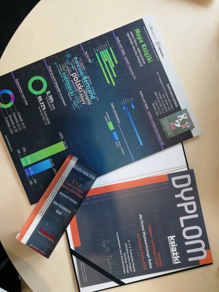 "X.Y.Z. Prawdziwa historia złamania szyfru Enigmy" - książką roku wg. miesięcznika Magazyn Literacki