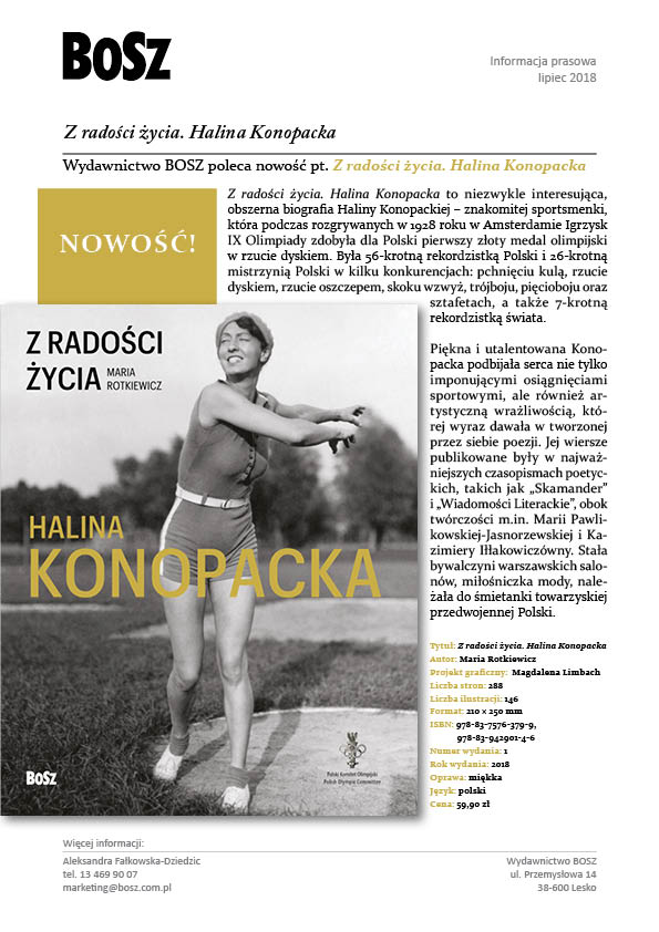 Z radości życia",  Halina Konopacka, Maria Rotkiewicz, Wydawca: BOSZ 