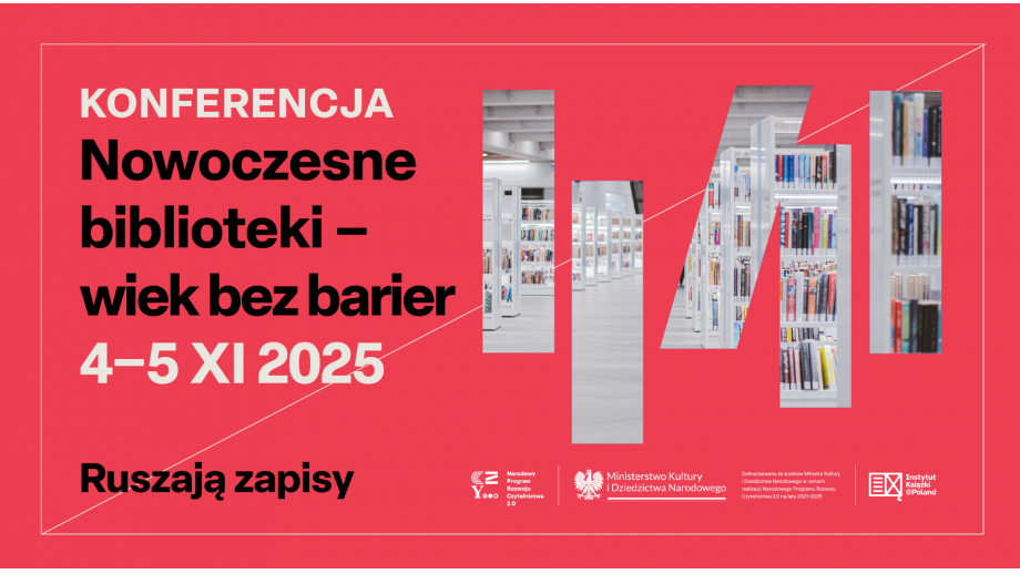 Zaproszenie na konferencję „Nowoczesne biblioteki – wiek bez bariery”